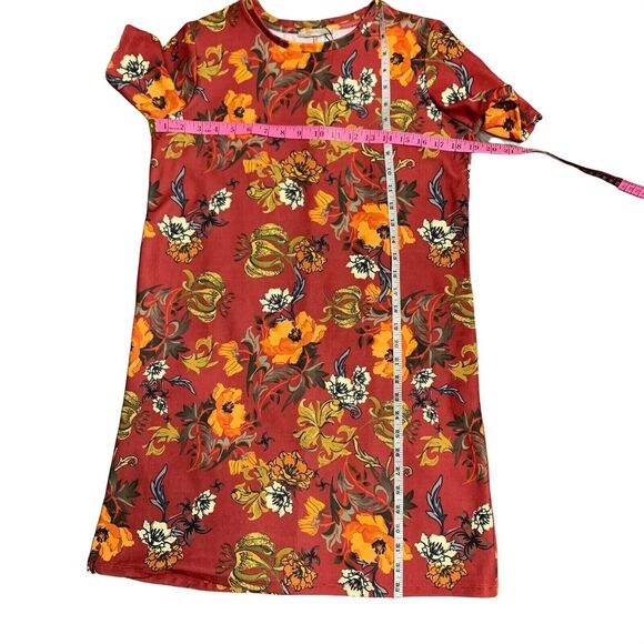 Zara Trafaluc Women's Floral mini a line Dress sz small multicolor - Picture 9 of 12